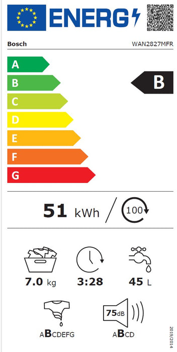 LAVE LINGE BOSCH WAN2827MFR