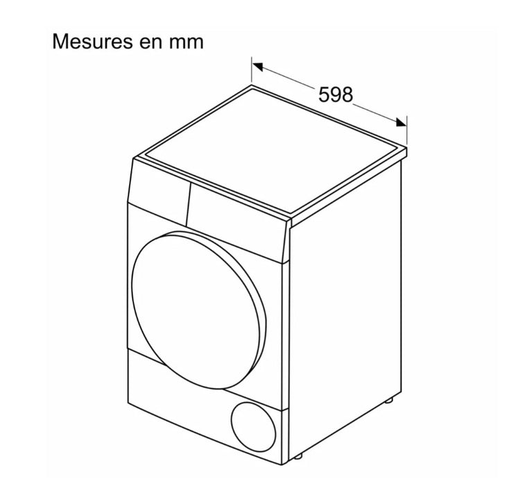 SECHE LINGE POMPE A CHALEUR BOSCH WTH8300MFR