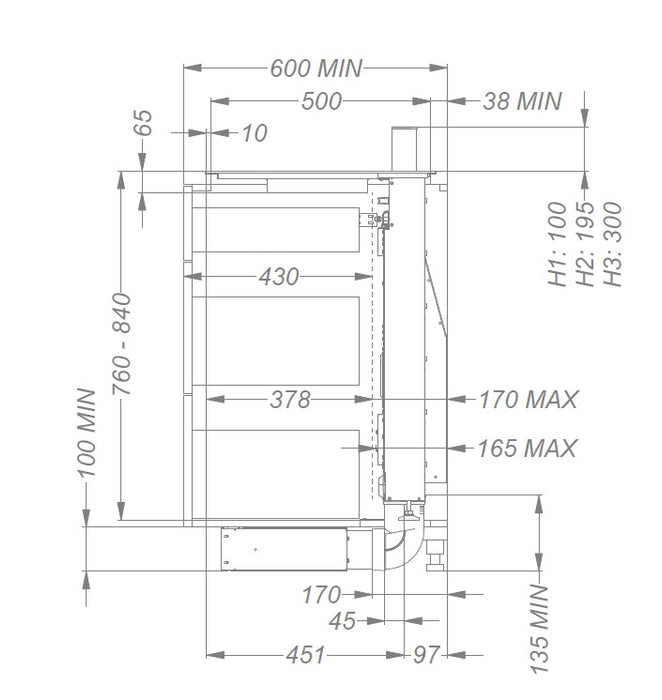 TABLE DE CUISSON INDUCTION ASPIRANTE NOVY PANORAMA