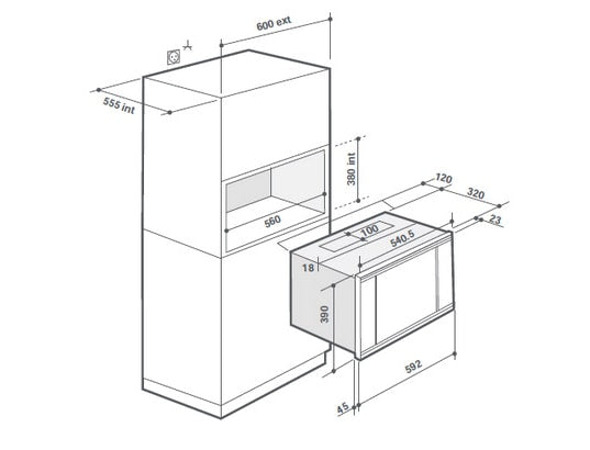 MICRO ONDES INTÉGRABLE DEDIETRICH