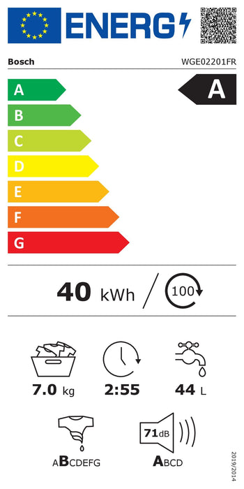 LAVE LINGE FRONT WGE02201FR BOSCH