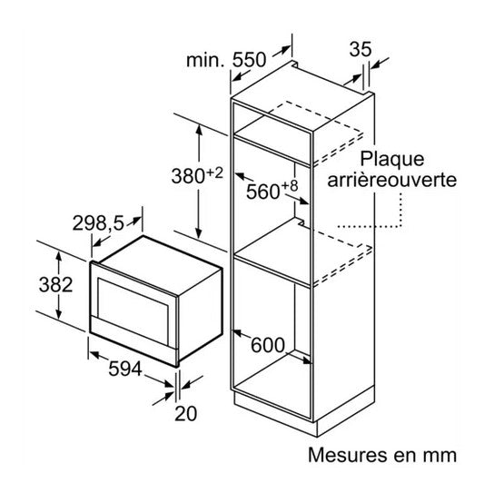 MICRO ONDES INTÉGRABLE SIEMENS BF634LGS1