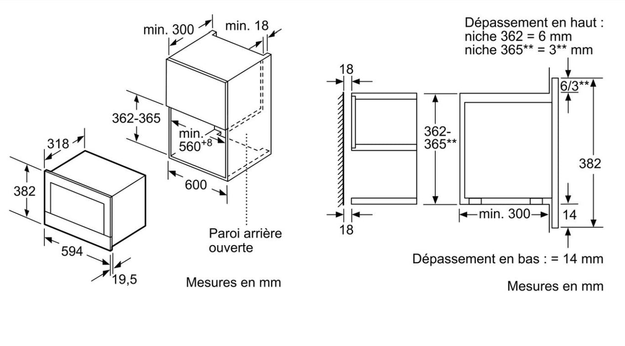 MICRO ONDES INTÉGRABLE SIEMENS BF634LGS1